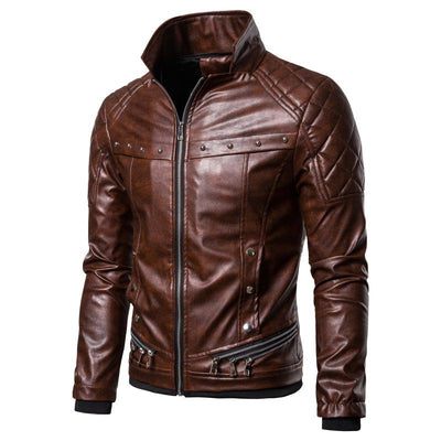 Herren Vintage-Jacke mit abnehmbarem Kragen