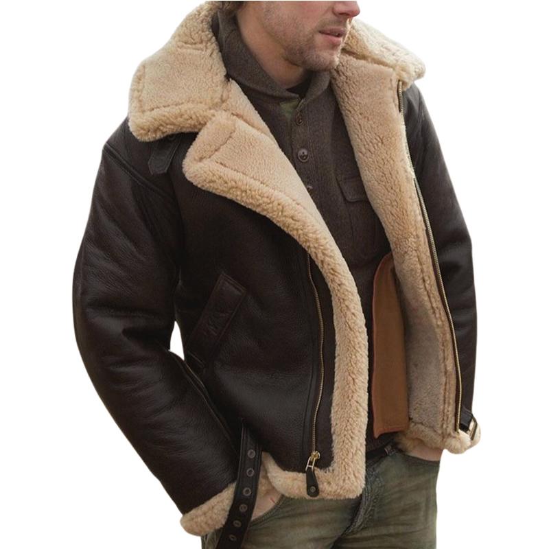 Reverskragenjacke mit Gürtel für Herren