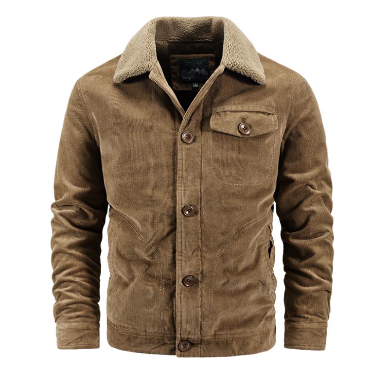 Vintage-Herrenjacke mit mehreren Taschen