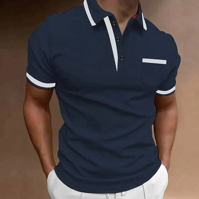 Herren Poloshirt mit Akzentbesatz