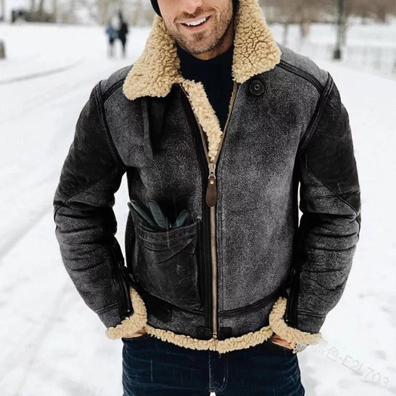 Heavy-Fleece-Lederjacke - Dagobert