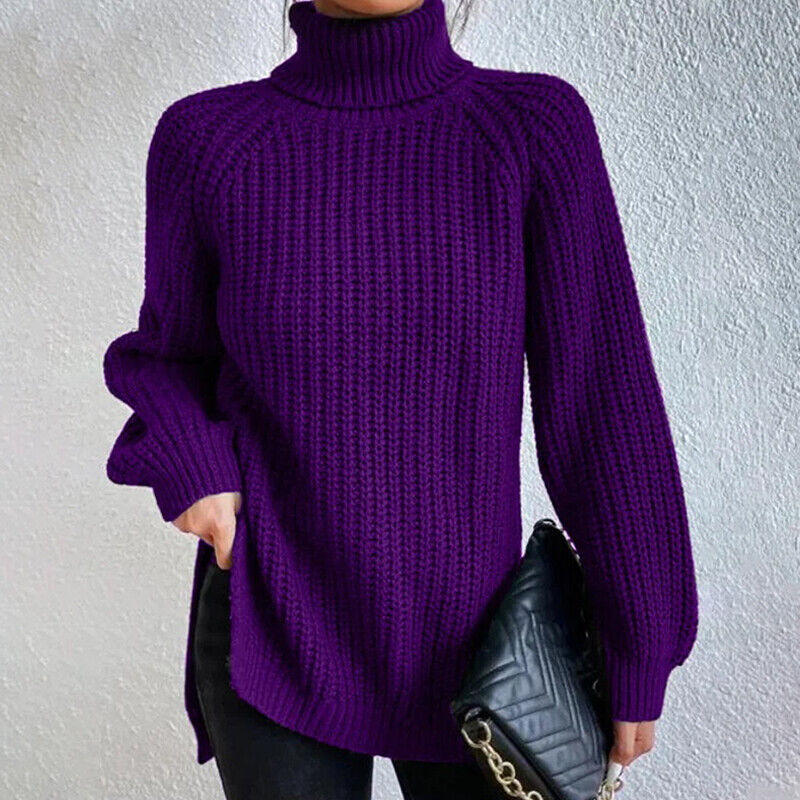 Estela - Grobstrick-Rollkragenpullover