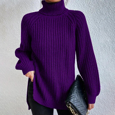 Estela - Grobstrick-Rollkragenpullover