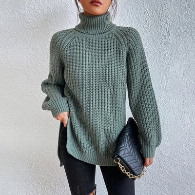 Estela - Grobstrick-Rollkragenpullover