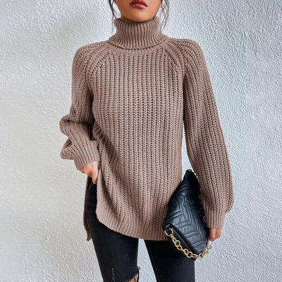 Estela - Grobstrick-Rollkragenpullover