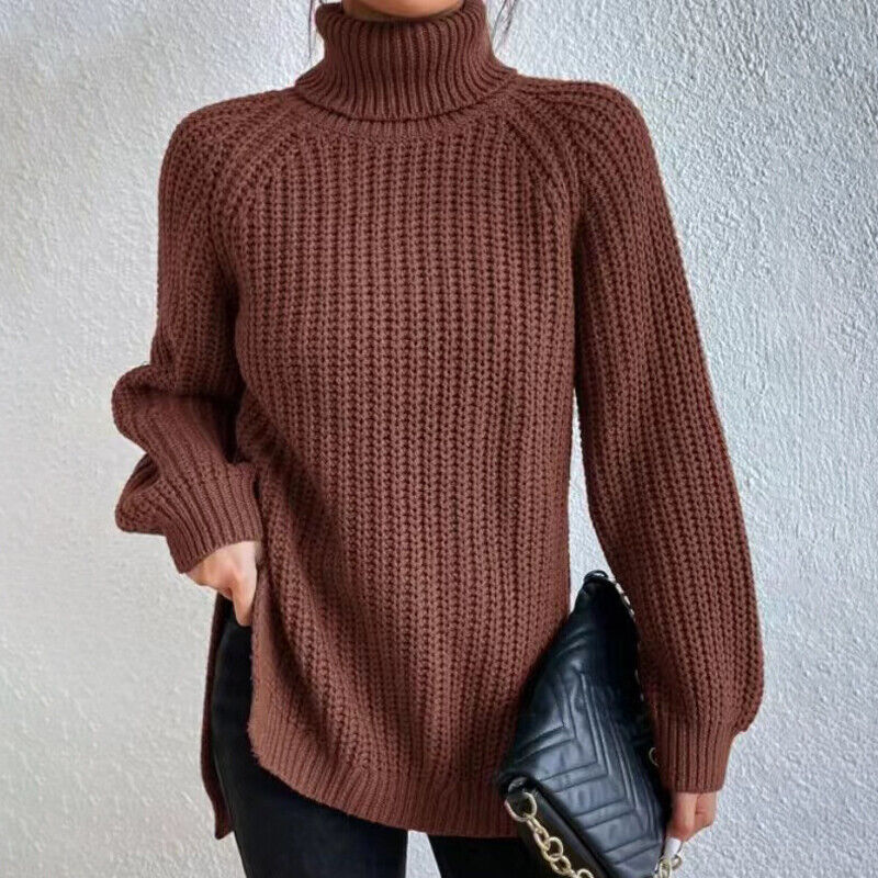 Estela - Grobstrick-Rollkragenpullover