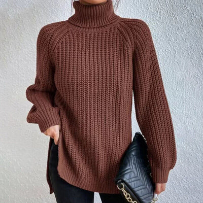 Estela - Grobstrick-Rollkragenpullover