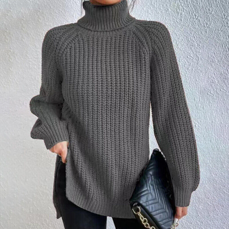 Estela - Grobstrick-Rollkragenpullover