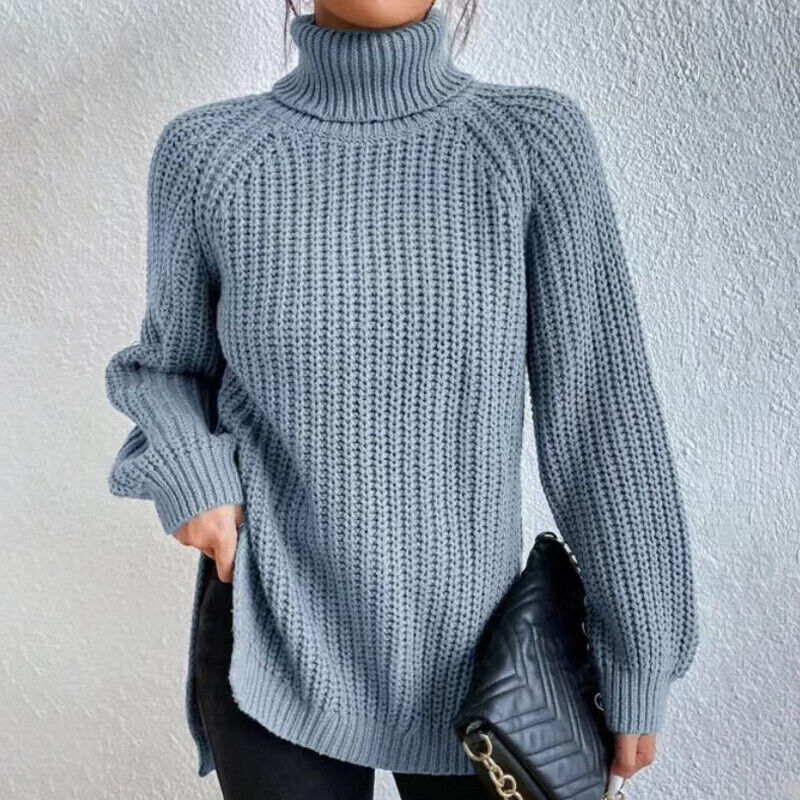 Estela - Grobstrick-Rollkragenpullover