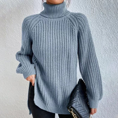 Estela - Grobstrick-Rollkragenpullover