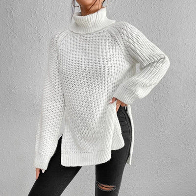 Estela - Grobstrick-Rollkragenpullover