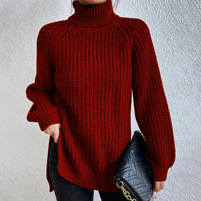 Estela - Grobstrick-Rollkragenpullover