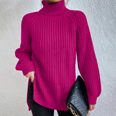 Estela - Grobstrick-Rollkragenpullover