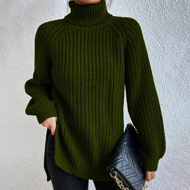 Estela - Grobstrick-Rollkragenpullover
