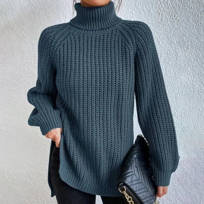 Estela - Grobstrick-Rollkragenpullover