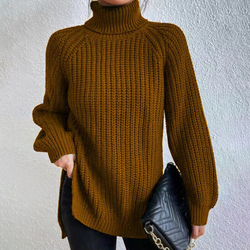 Estela - Grobstrick-Rollkragenpullover