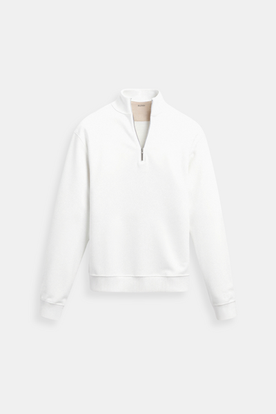 Minimalistischer Sweatshirt mit Reißverschlusskragen