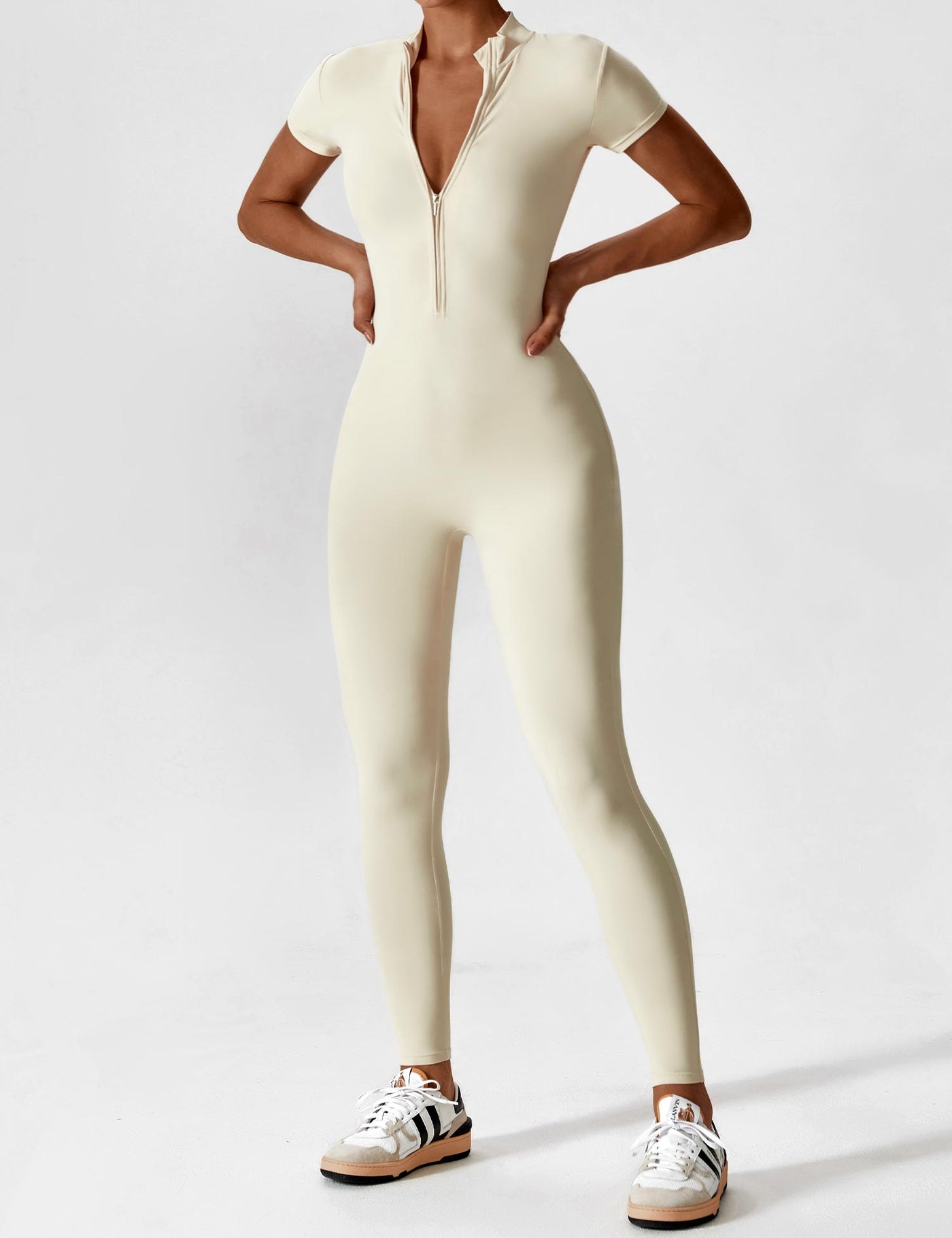Lina | Nahtloser Full-Zip Bodysuit