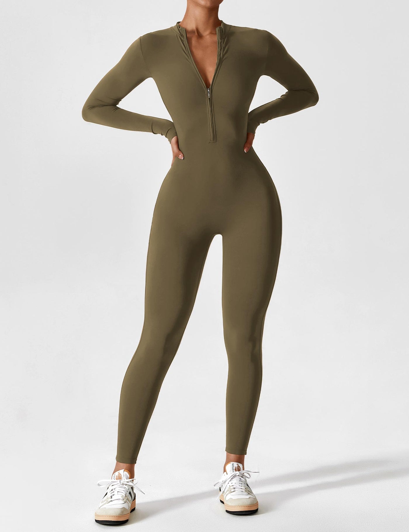 Lina | Nahtloser Full-Zip Bodysuit