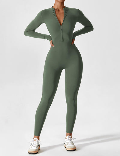 Lina | Nahtloser Full-Zip Bodysuit