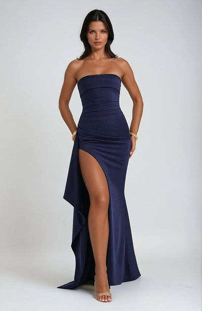 Elegantes Trägerloses Hochzeitsgastkleid Für Damen | Maxi